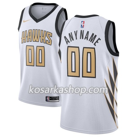 Dres Atlanta Hawks Prilagođeni Nike 2018-19 City Edition Bijela Swingman